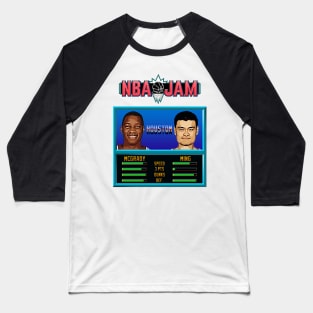 NBA JAM - TMAC and YAO Baseball T-Shirt